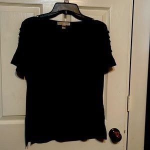 michael kors black casual blouse